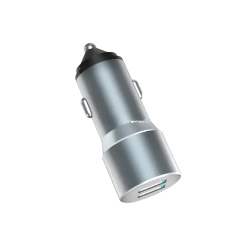 Aspor 2.4A Dual Usb + C Cable Car Charger